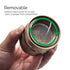 Gordon 5 Pieces Aluminum Alloy Herb Grinder, 61 mm Smoker Grinder with Window, Black Easy Clean Herb Grinders